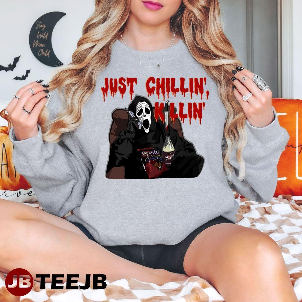 Just Chillin Killin Scream Halloween TeeJB Unisex T-Shirt