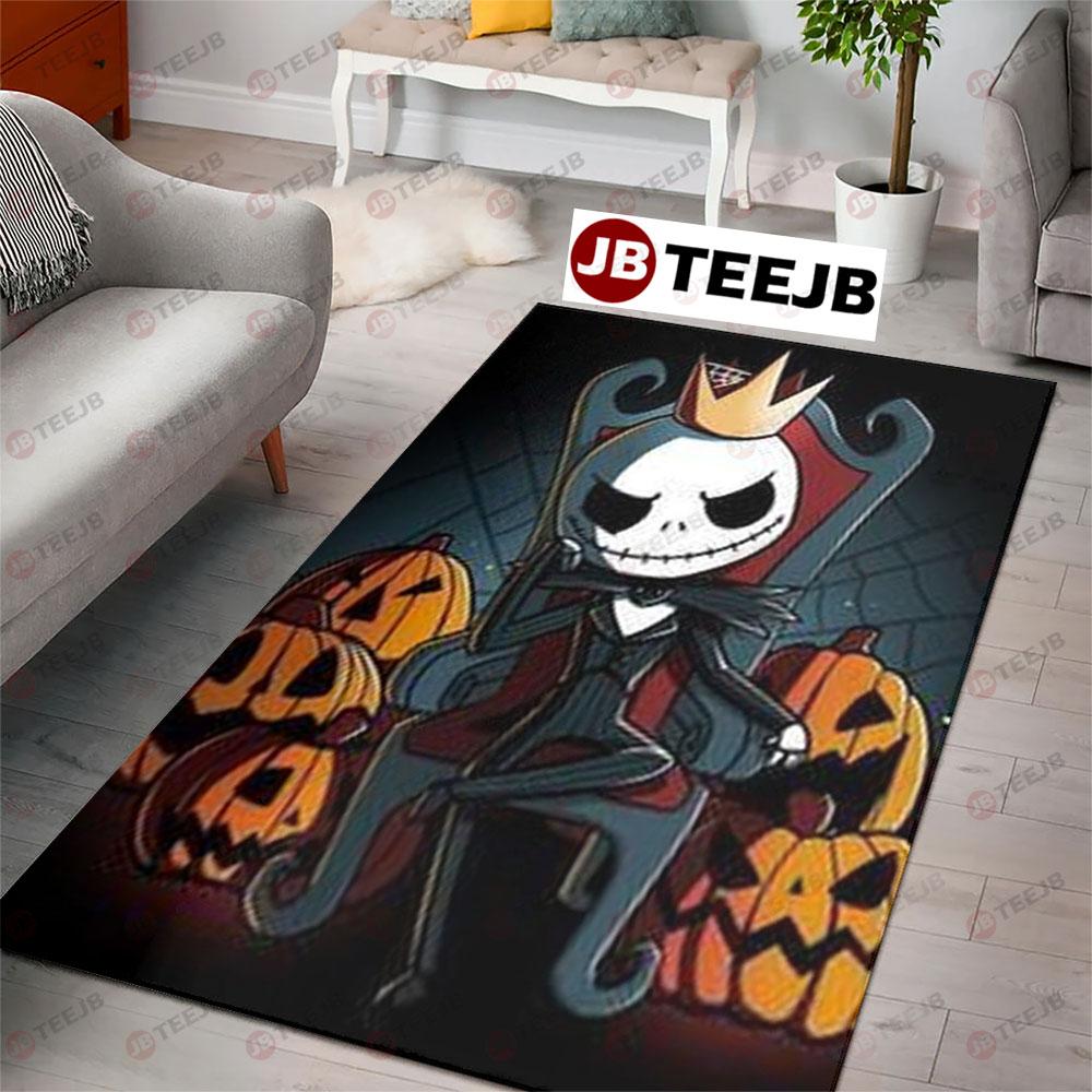 King Jack The Nightmare Before Christmas Halloween TeeJB Rug Rectangle