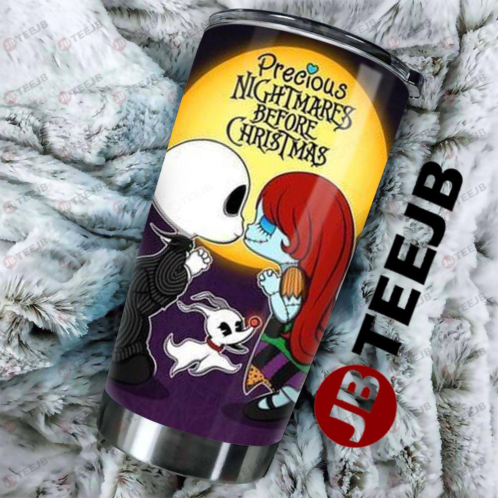 Kiss Couple Precious The Nightmare Before Christmas Halloween TeeJB Tumbler