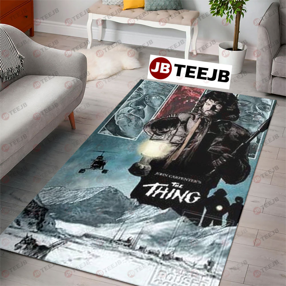 Light Macready The Thing Halloween TeeJB Rug Rectangle