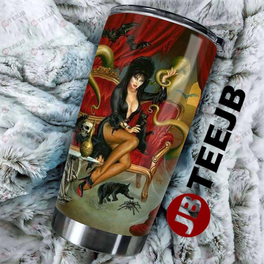 Monsters Elvira Mistress Of The Dark Halloween TeeJB Tumbler