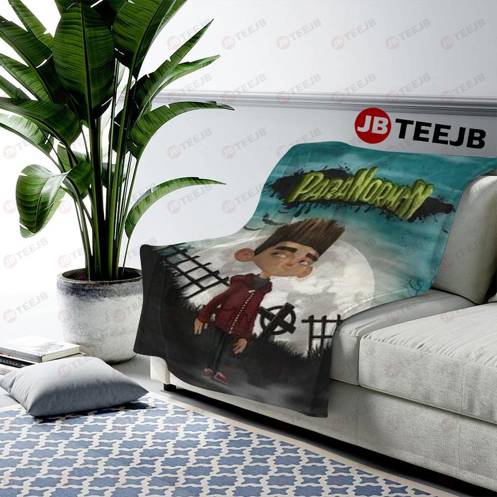 Moon And Paranorman Halloween TeeJB US Cozy Blanket