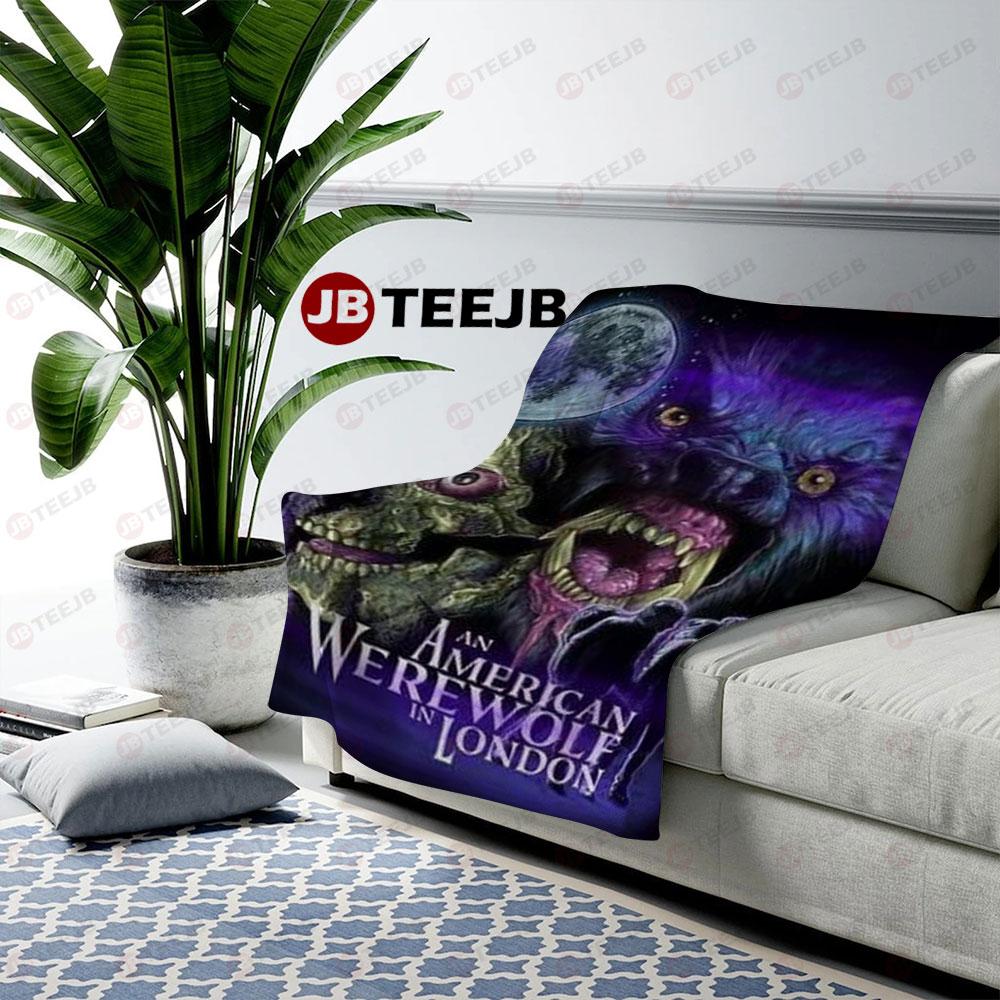 Movie An American Werewolf In London Halloween TeeJB US Cozy Blanket