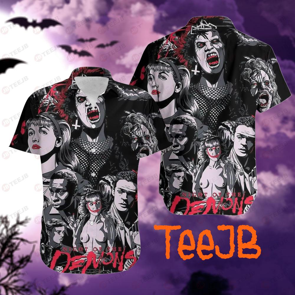 Movie Night Of The Demons Halloween TeeJB Hawaii Shirt