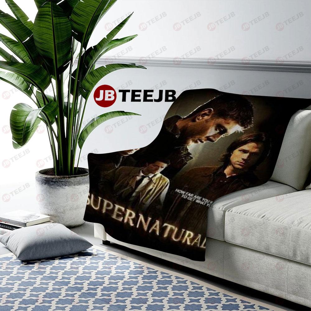 Movie Supernatural Happy Halloween TeeJB US Cozy Blanket