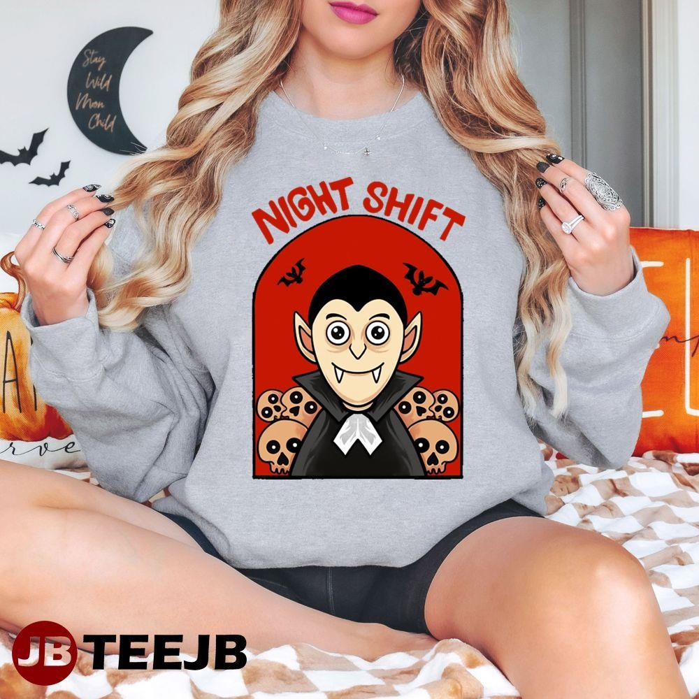 Nightshift Dracula Halloween TeeJB Unisex T-Shirt