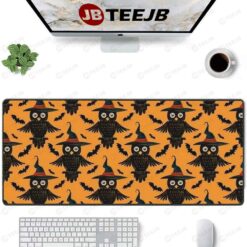 Owl Bats Halloween Pattern TeeJB Mouse Pad