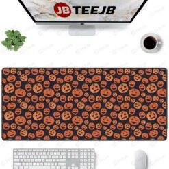 Pumpkins Halloween Pattern 006 TeeJB Mouse Pad