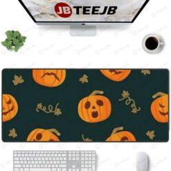 Pumpkins Halloween Pattern 010 TeeJB Mouse Pad