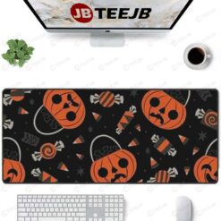 Pumpkins Halloween Pattern 018 TeeJB Mouse Pad