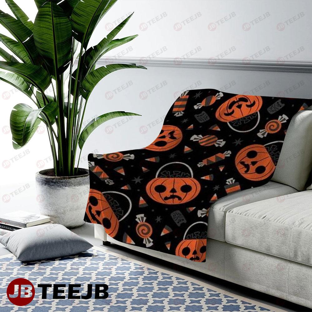 Pumpkins Halloween Pattern 018 TeeJB US Cozy Blanket