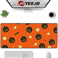 Pumpkins Halloween Pattern 022 TeeJB Mouse Pad