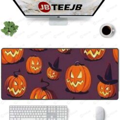 Pumpkins Halloween Pattern 036 TeeJB Mouse Pad