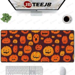 Pumpkins Halloween Pattern 055 TeeJB Mouse Pad