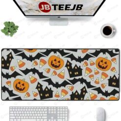 Pumpkins Halloween Pattern 116 TeeJB Mouse Pad