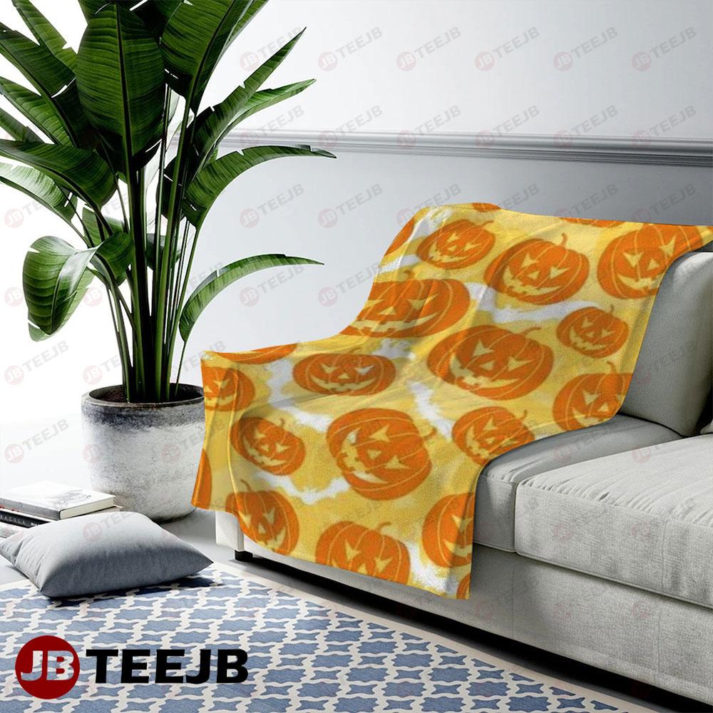 Pumpkins Halloween Pattern 241 TeeJB US Cozy Blanket