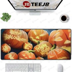 Pumpkins Halloween Pattern 271 TeeJB Mouse Pad