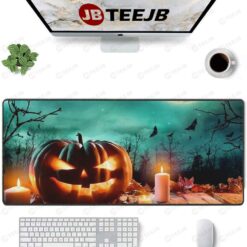 Pumpkins Halloween Pattern 416 TeeJB Mouse Pad