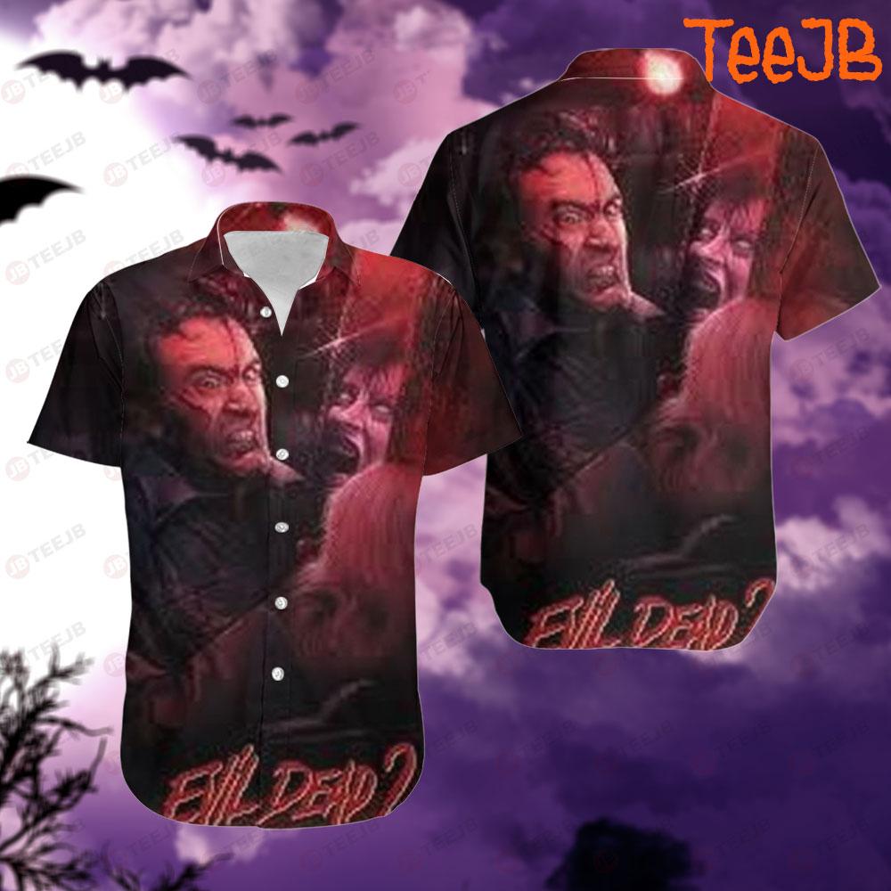 Red Style Movie Ash Williams Evil Dead Ii Halloween TeeJB Hawaii Shirt