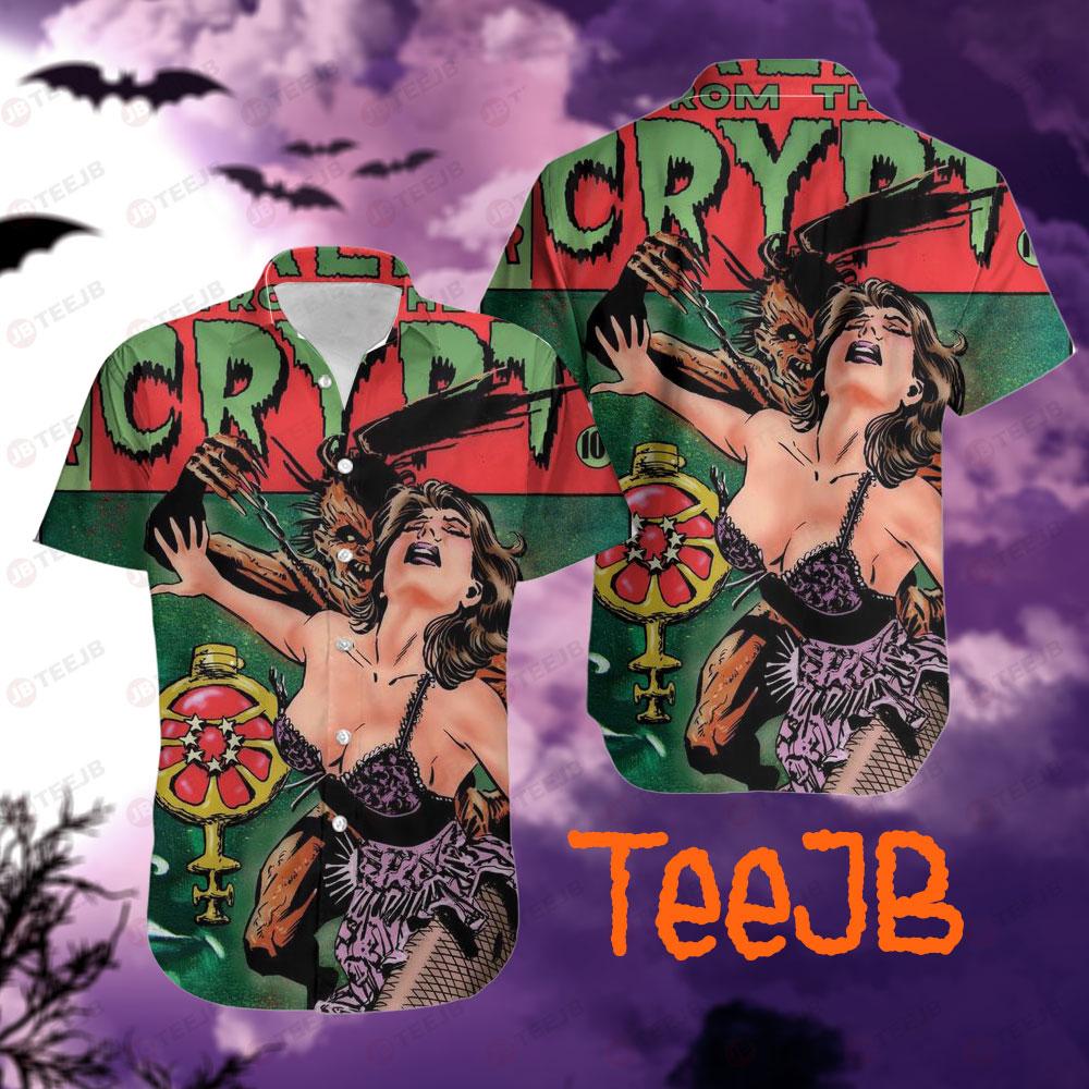 Retro Color Tales From The Crypt Demon Knight Halloween TeeJB Hawaii Shirt