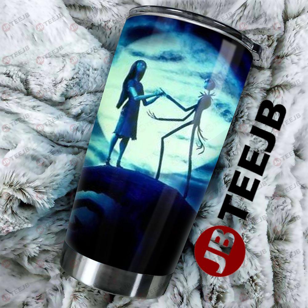 Romantic Jack And Sally The Nightmare Before Christmas Halloween TeeJB Tumbler