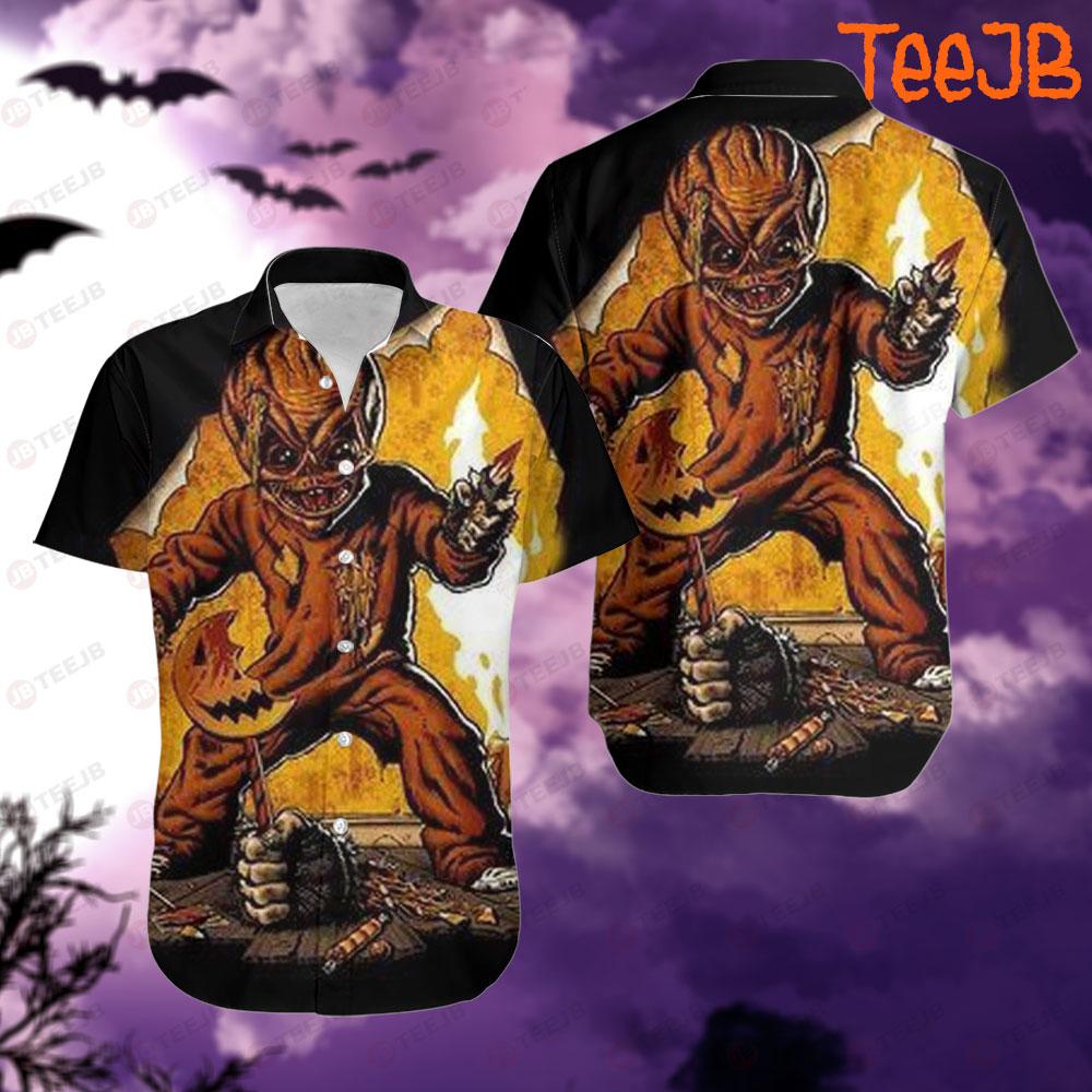 Sam Combat Trick ‘R Treat Halloween TeeJB Hawaii Shirt