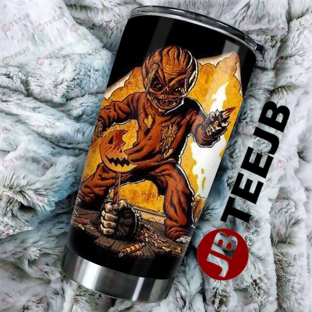 Sam Combat Trick ‘R Treat Halloween TeeJB Tumbler