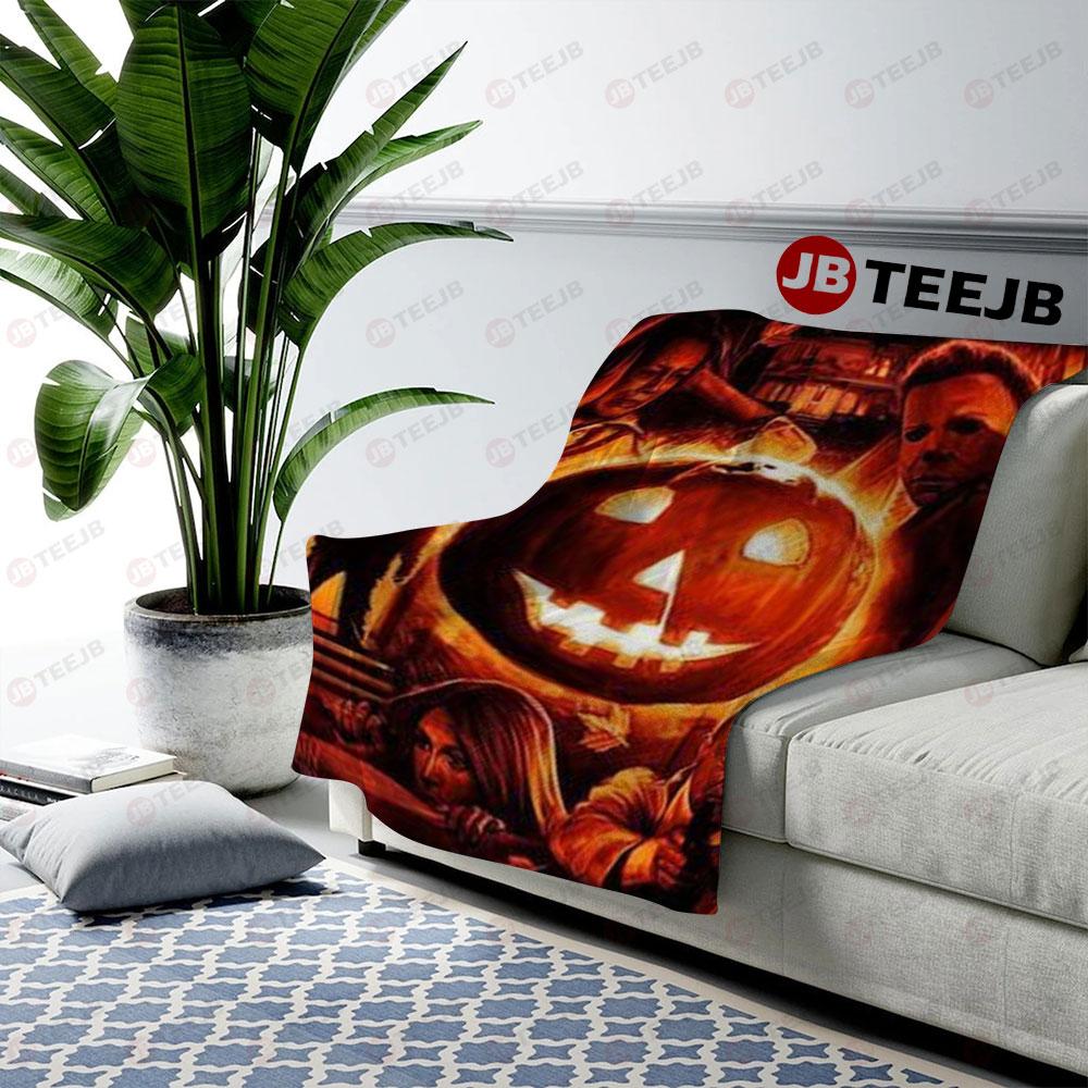 Scared Halloween TeeJB US Cozy Blanket