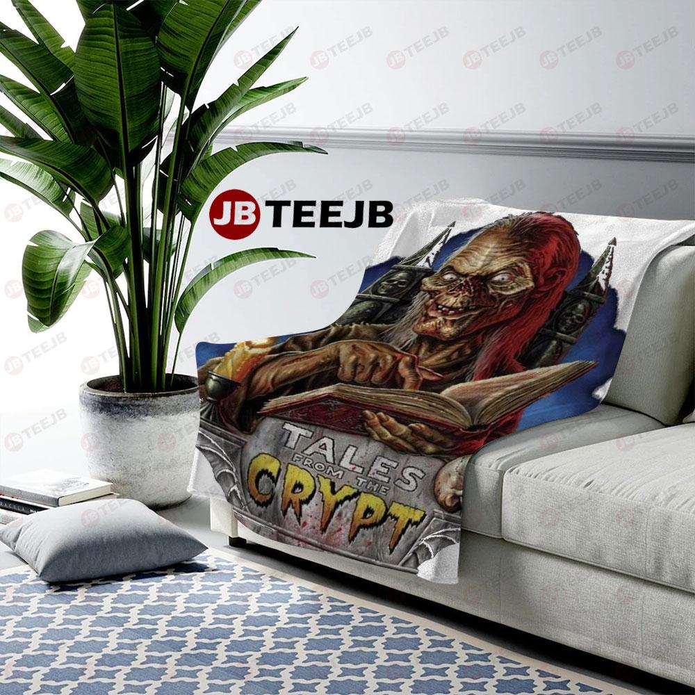 Scary Skull Tales From The Crypt Demon Knight Halloween TeeJB US Cozy Blanket