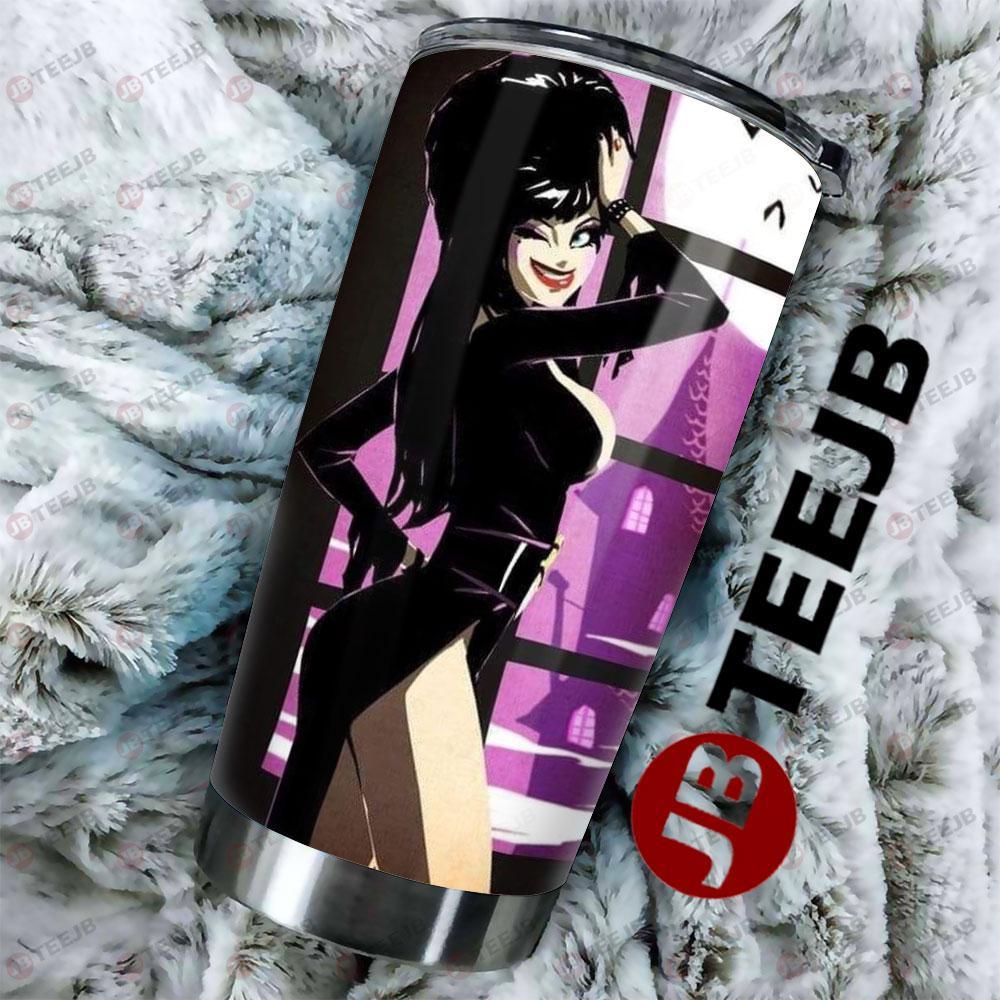 Smile Elvira Mistress Of The Dark Halloween TeeJB Tumbler