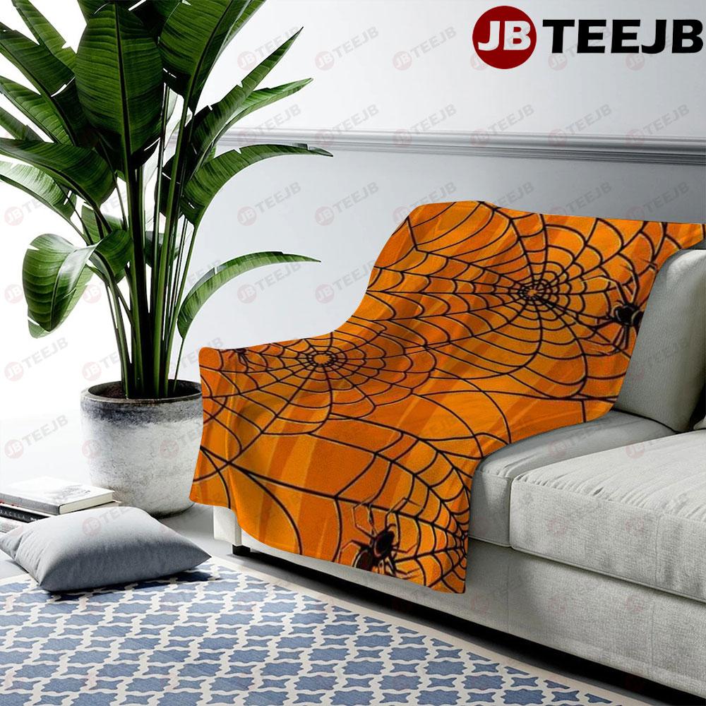 Spiders Halloween Pattern 146 TeeJB US Cozy Blanket