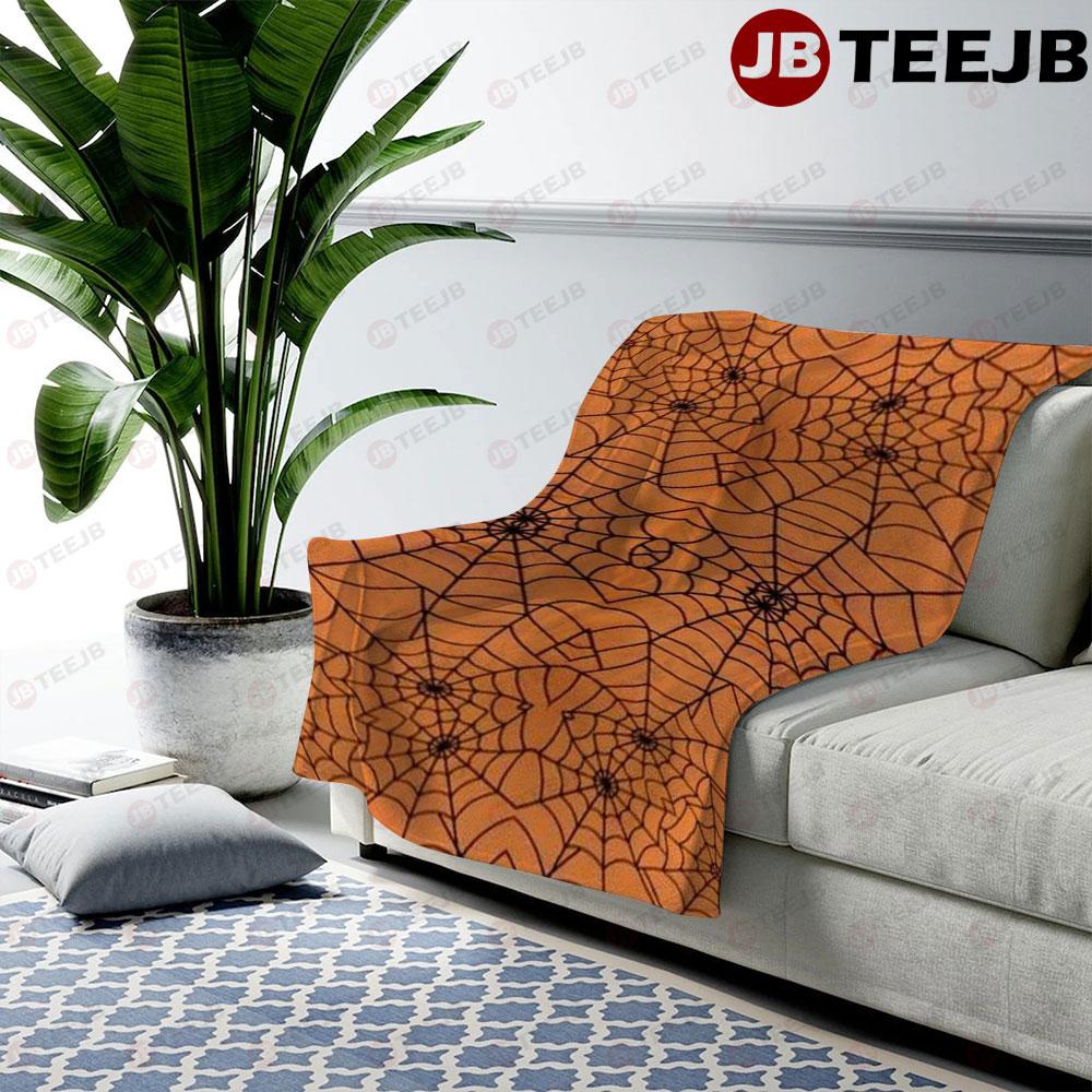 Spiders Halloween Pattern 244 TeeJB US Cozy Blanket