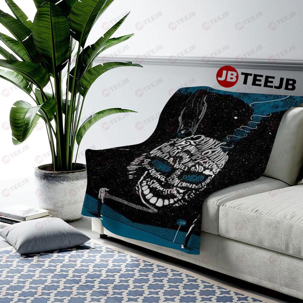 Text Head Donnie Darko Halloween TeeJB US Cozy Blanket