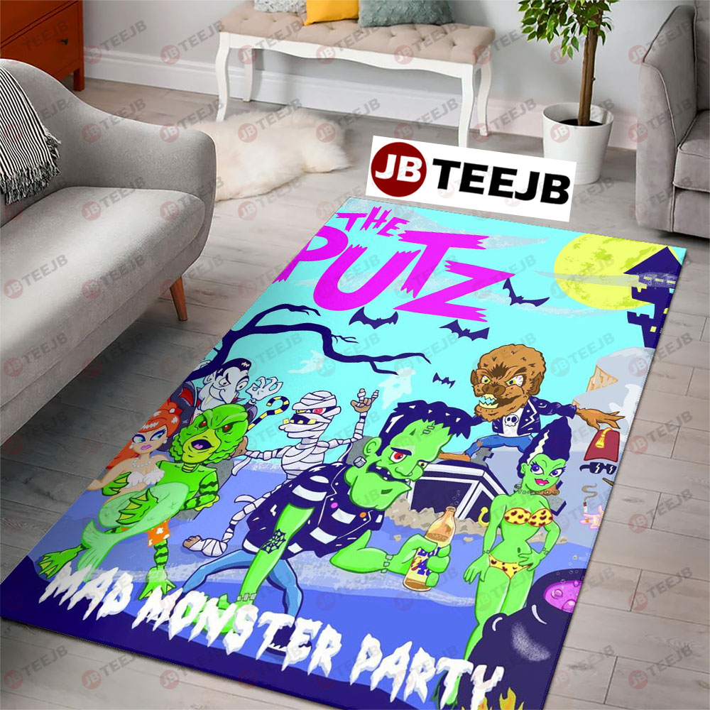 The Putz Mad Monster Party Halloween TeeJB Rug Rectangle