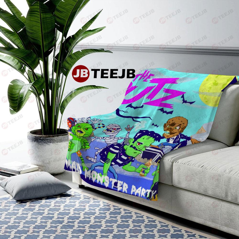 The Putz Mad Monster Party Halloween TeeJB US Cozy Blanket