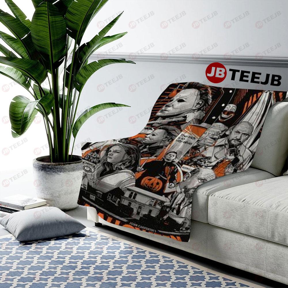 The Trick Halloween TeeJB US Cozy Blanket