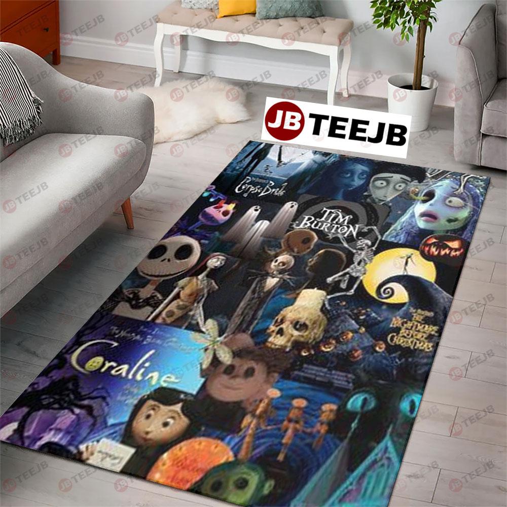 Tim Burton The Nightmare Before Christmas Halloween TeeJB Rug Rectangle