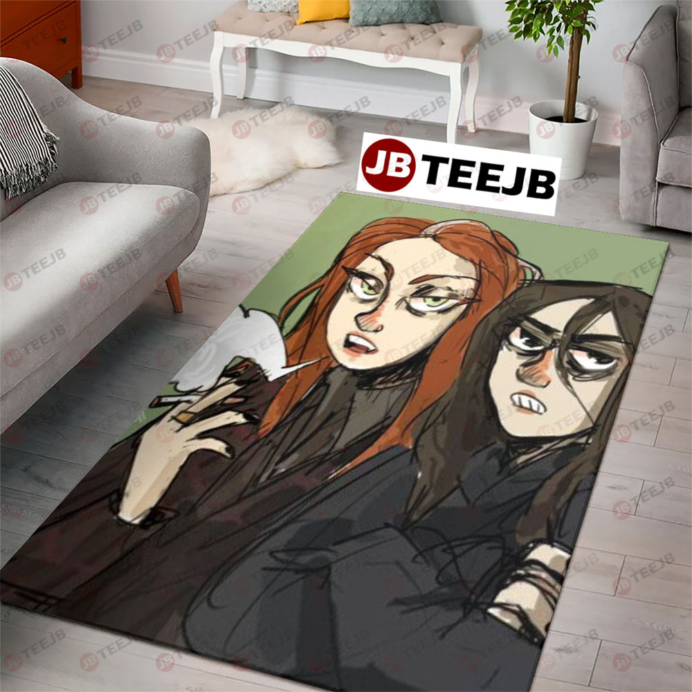 Ugry Girl Ginger Snaps Halloween TeeJB Rug Rectangle