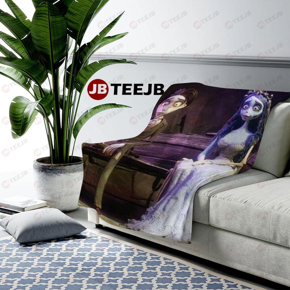 Victor Van Dort And Emily Corpse Bride Halloween TeeJB US Cozy Blanket