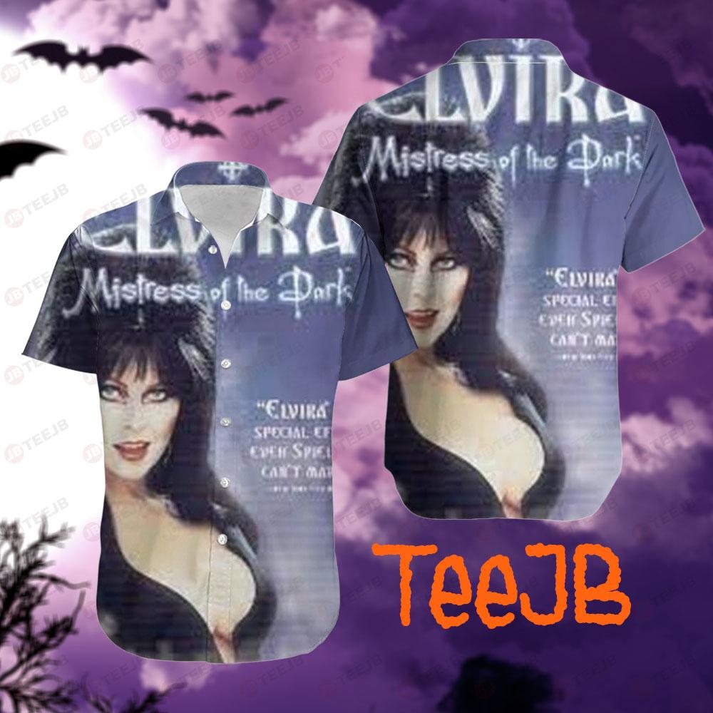 Vintage Movie Elvira Mistress Of The Dark Halloween TeeJB Hawaii Shirt