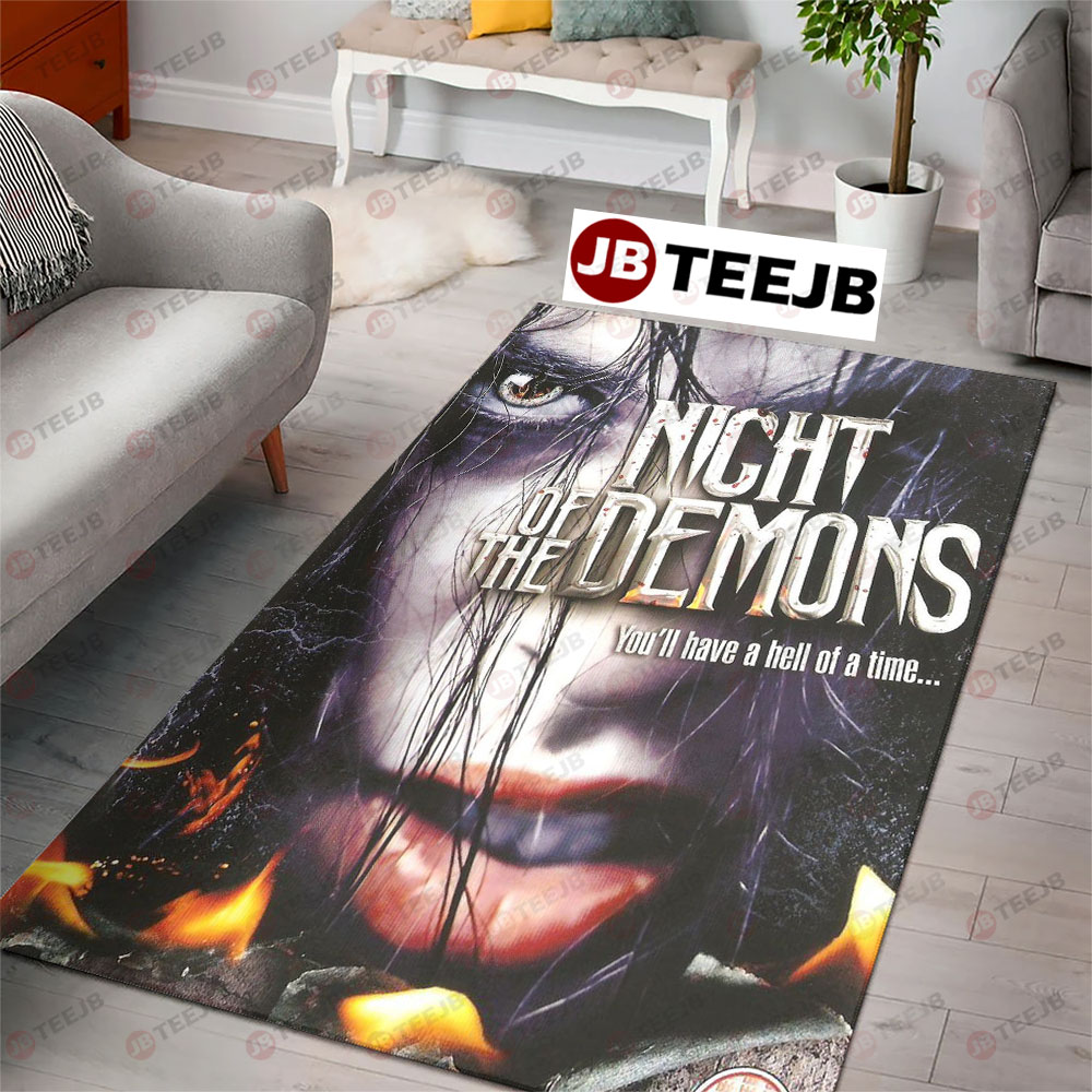 You’ll Have A Hell Of A Time Night Of The Demons Halloween TeeJB Rug Rectangle