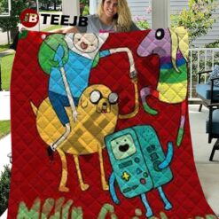 Adventure Time Christmas 16 Quilt