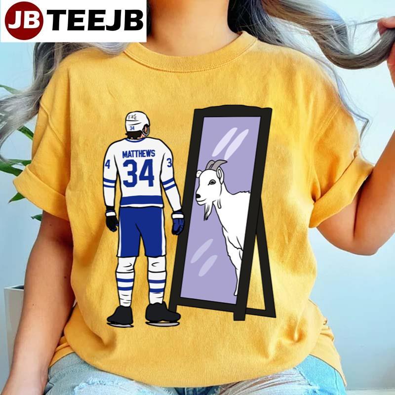 Auston Matthews Mirror Goat Toronto Maple Leafs Hockey TeeJB Unisex T-Shirt