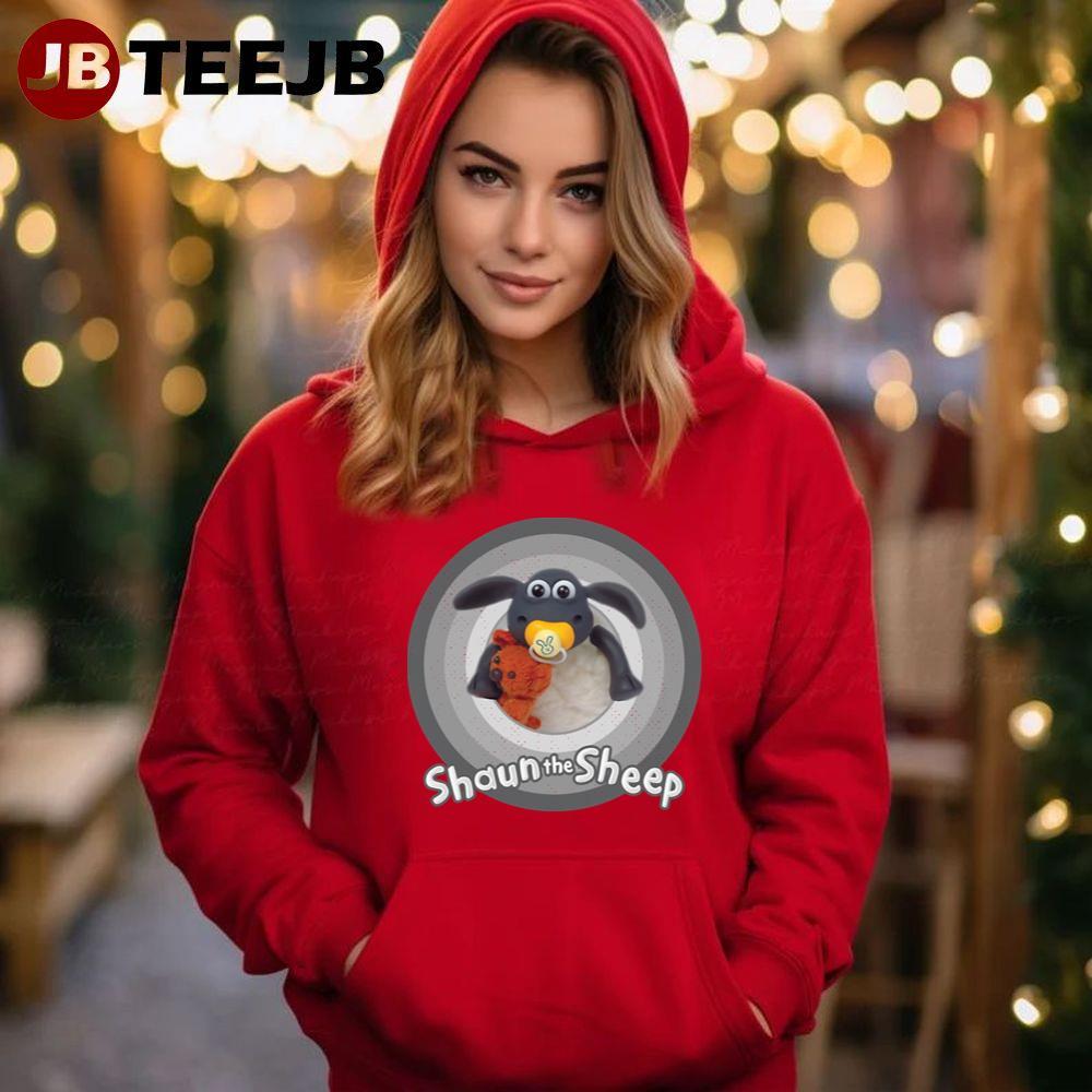 Baby Shaun The Sheep The Fight Before Christmas 2021 TeeJB Unisex Hoodie