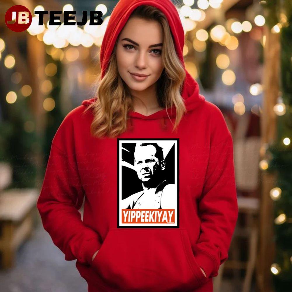 Black Color Yippee Ki Yay Die Hard Christmas TeeJB Unisex Hoodie