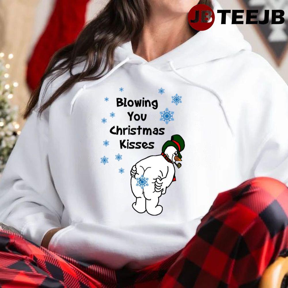 Blowing You Christmas Kisses TeeJB Unisex Hoodie