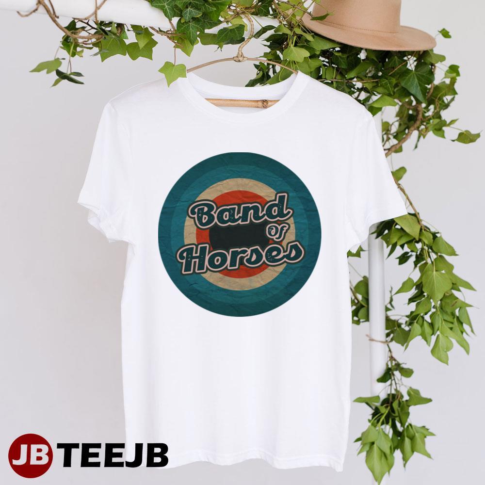 Blue Circle Retro Band Of Horses TeeJB Unisex T-Shirt