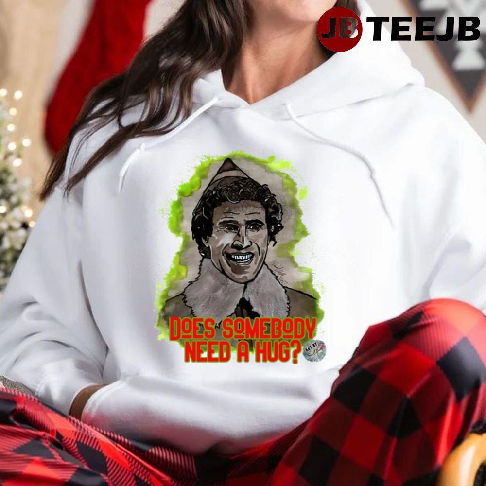 Buddy The Elf Hug Christmas TeeJB Unisex Hoodie