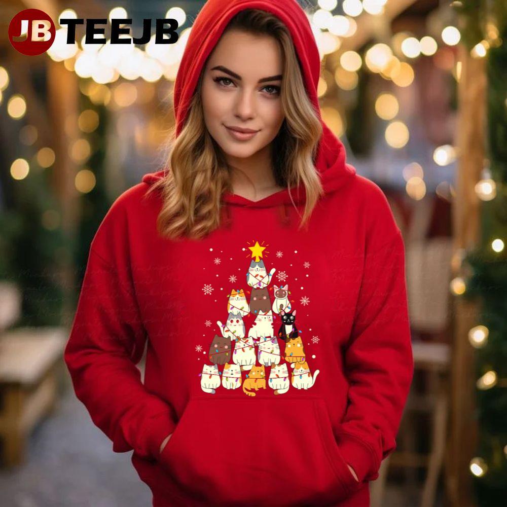 Cat Christmas Tree TeeJB Unisex Hoodie