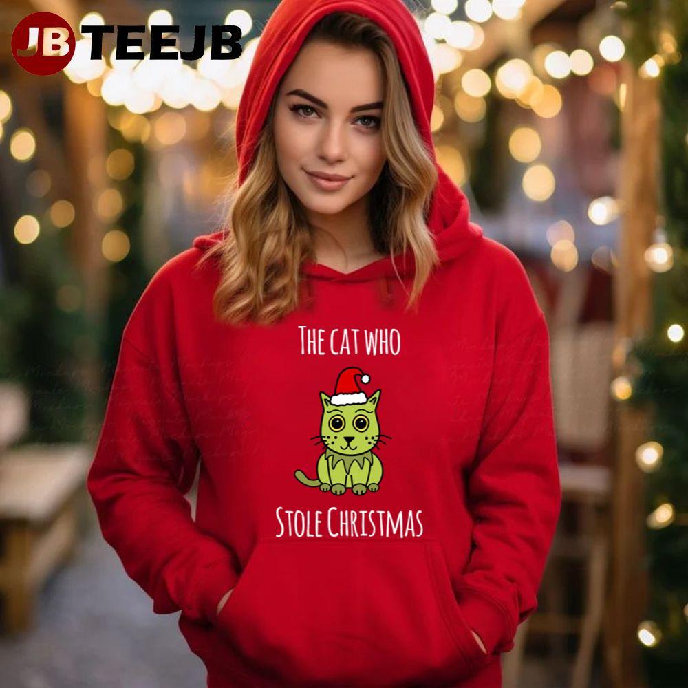 Cat Who Stole Dr. Seuss’ How The Grinch Stole Christmas TeeJB Unisex Hoodie